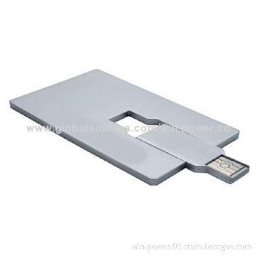 Promotional Card-shaped USB Stick, Fits Well into Your Wallet, Various Capacity and Logos Welcomed